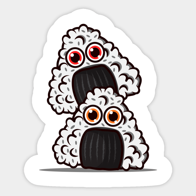 Cute Onigiri Illustration. Sticker by Sydnaku 